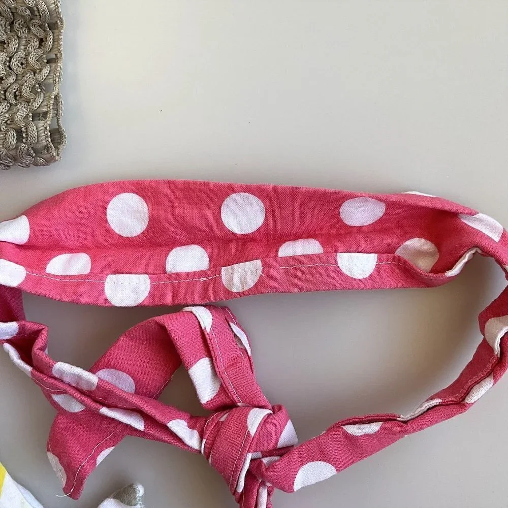 BANDANA BOW HEADBAND LOT OF  5